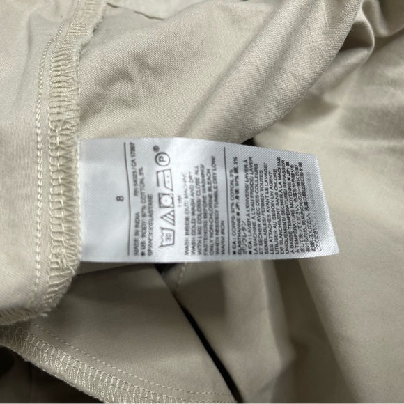 Banana Republic Women’s A-line Natural Stone Button Down Pockets Skirt Size 8 - Picture 5 of 8